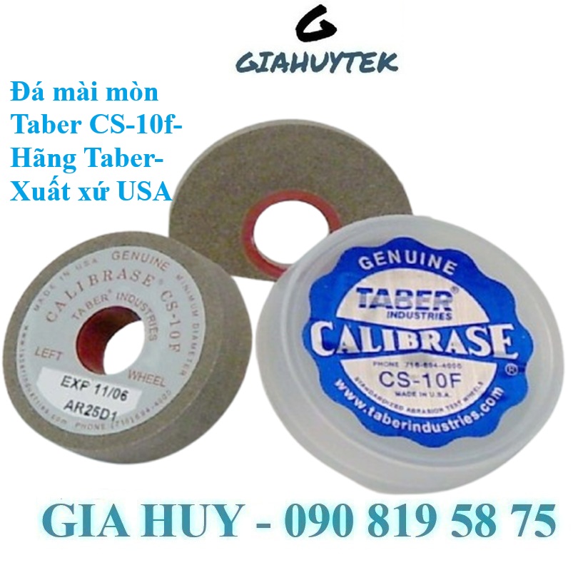 Đá mài Taber CS-10F: Mài nhẹ, độ nhạy cao