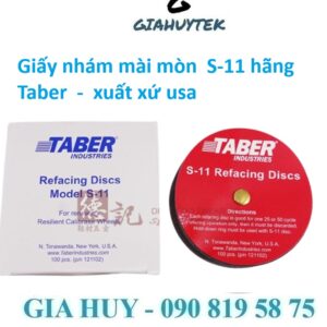 Giấy nhám mài mòn S-11 Taber - Giải pháp tối ưu cho kiểm định mài mòn vật liệu