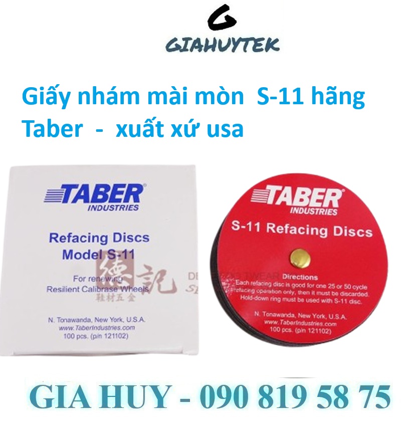 Giấy Mài Taber S-11: “Reset” Bánh Mài Để Kết Quả Test Chuẩn Xác 100%