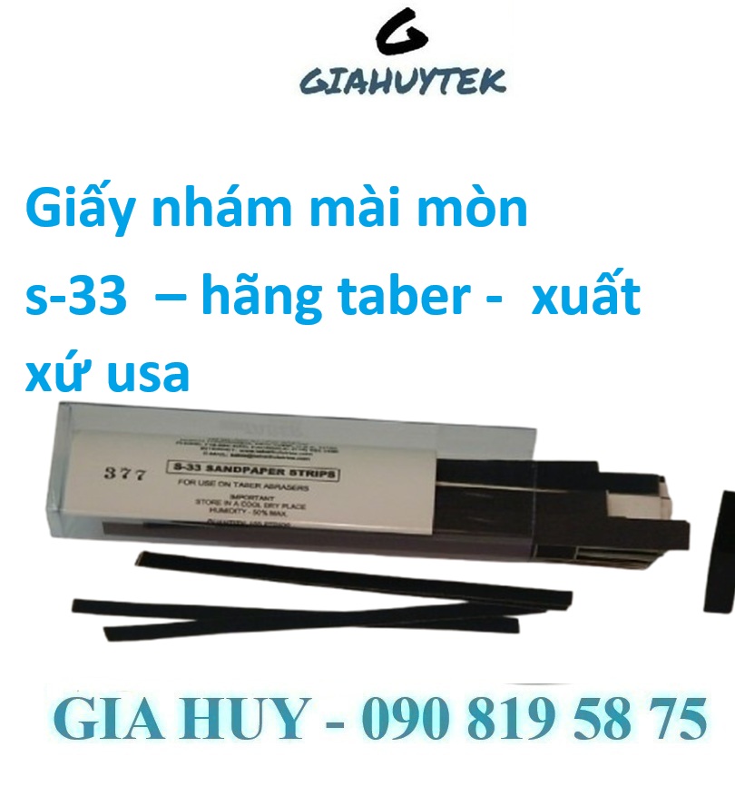 Giấy Mài Taber S-33: Bí Quyết Đo Độ Bền Vật Liệu Chuẩn Phòng Lab