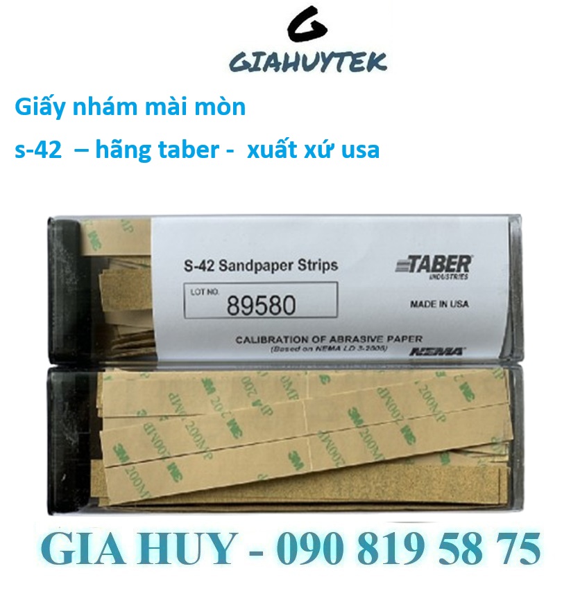Giấy Mài Taber S-42: Giải Pháp Chuẩn Hóa Kiểm Tra Độ Bền Mài Mòn Vật Liệu