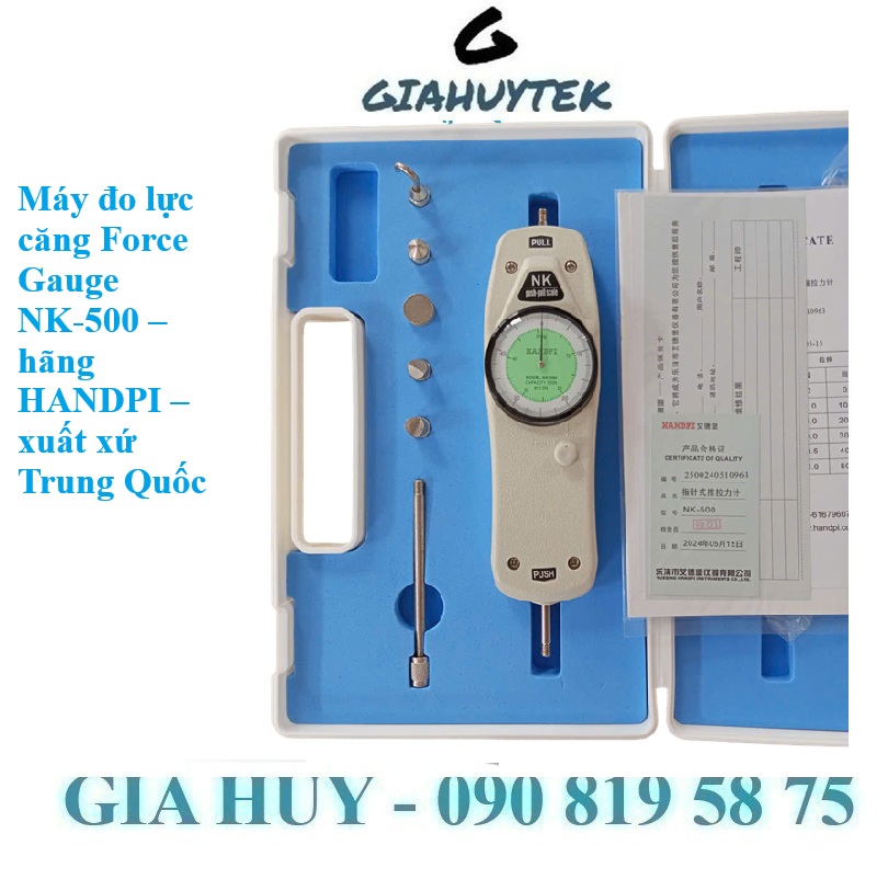 Máy Đo Lực Căng Force Gauge NK-500 HANDPI - Kiểm Tra Lực Kéo Nén