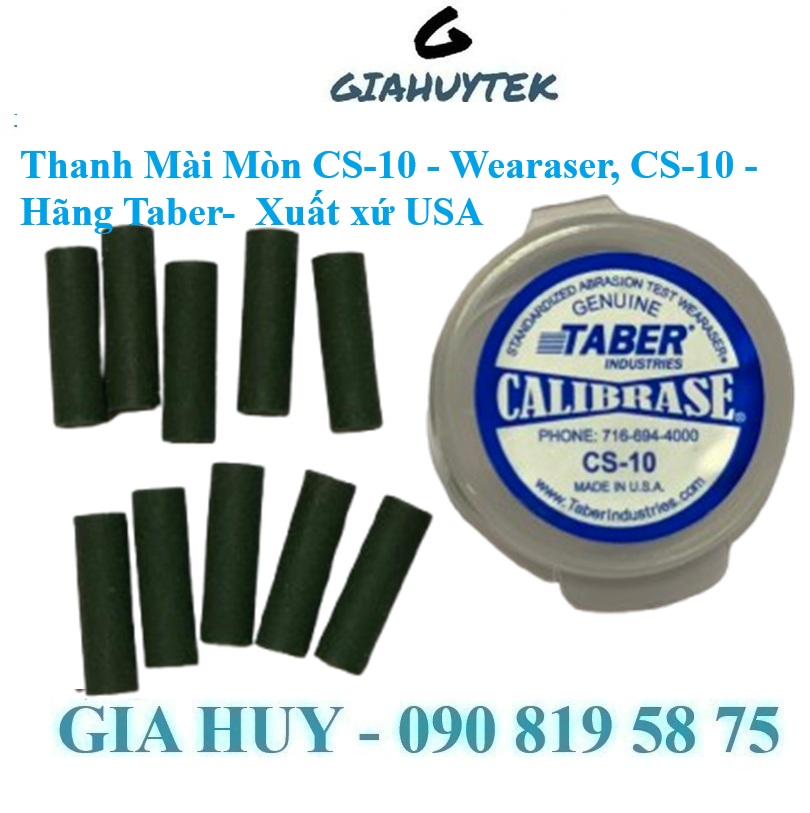Thanh mài Taber CS-10 loại 10 thanh – Giải pháp chuẩn cho hiệu chuẩn máy mài mòn