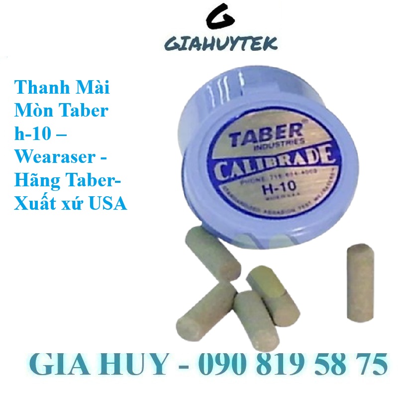 Thanh mài H-10 Wearaser 1/4″ (hộp 5 thanh) – Giải pháp test mài mòn mạnh, chính hãng Taber USA