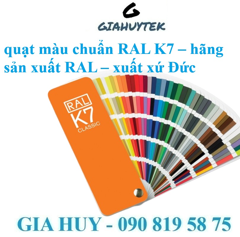 Quạt Màu Chuẩn RAL K7 – Dụng Cụ Không Thể Thiếu Cho Ngành Sơn