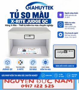 Tủ so màu X-Rite Judge QC kiểm tra màu vật liệu và bao bì