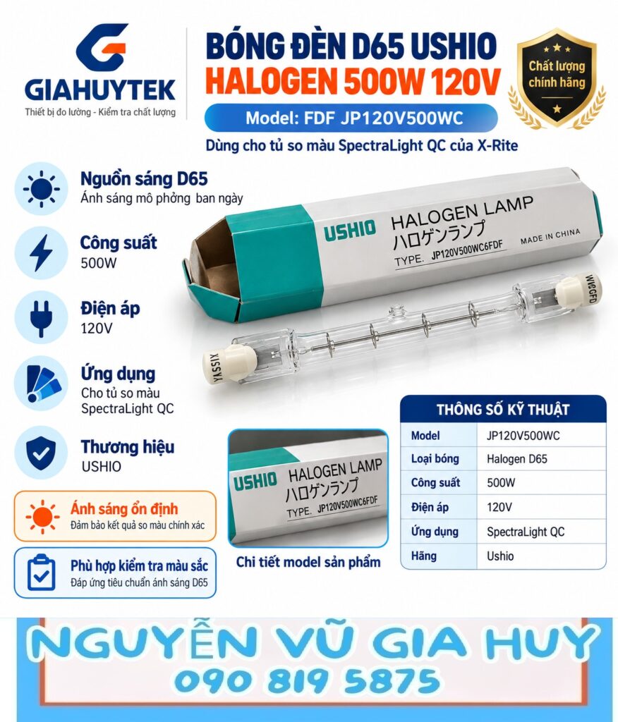 Bóng Ushio FDF 500W 120V – Nguyễn Vũ Gia Huy 090 819 5875